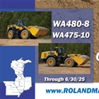 Wheel Loader Financing WA480 WA475 May