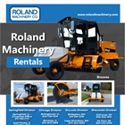 Roland Machinery Broom Rentals