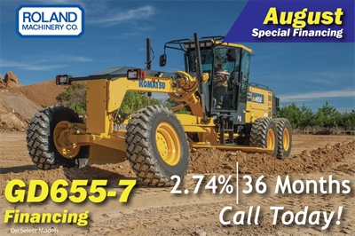 GD655-7 Motor Grader Financing August