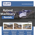Roland Machinery Crusher Rentals