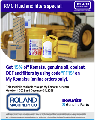 Komatsu Fluid and Filter Special