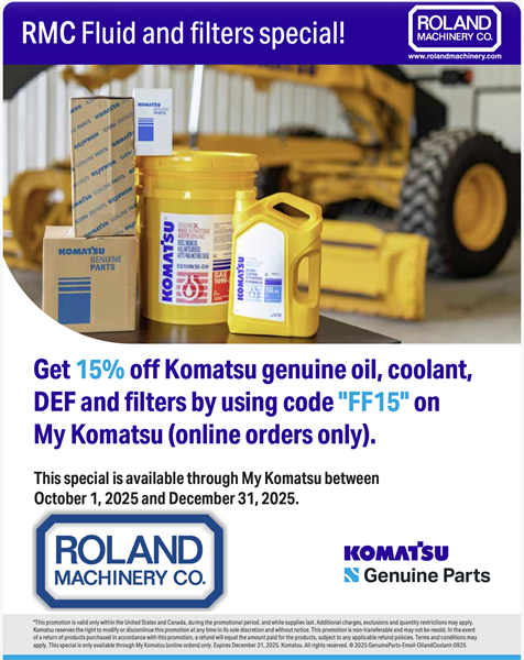 Komatsu Fluid and Filter Special