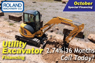 Utility Excavator Financing October 2025