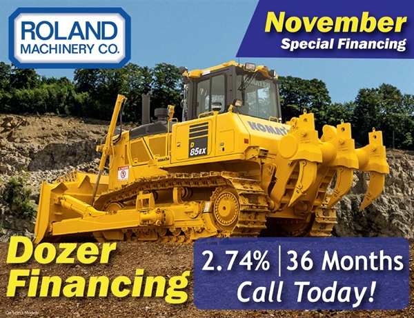 Crawler Dozer November 2025 Financing