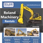 Roland Machinery Excavator Rentals