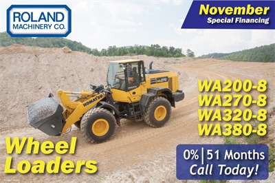 Wheel Loader Financing November 2025