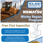 Komatsu Winter Repair Program
