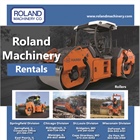 Roland Machinery Roller Rentals