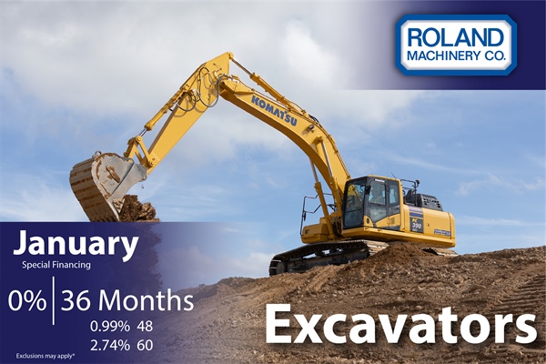 Excavator Financing January 2026
