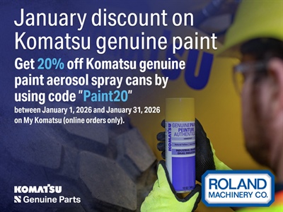 Komatsu Parts Offer January