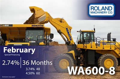 WA600-8 February Financing