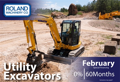 Utility Excavators February Financing