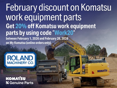 Komatsu February Discounts