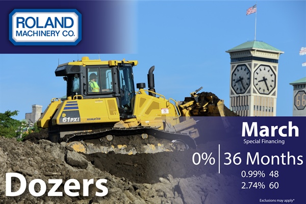 Dozer Financing March 2026