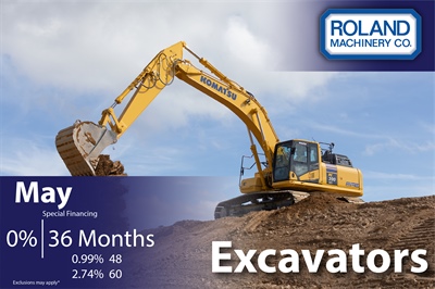Excavator Financing May 2026
