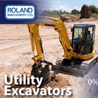 Utility Excavators Financing May 2026