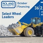 Select Wheel Loader Financing October