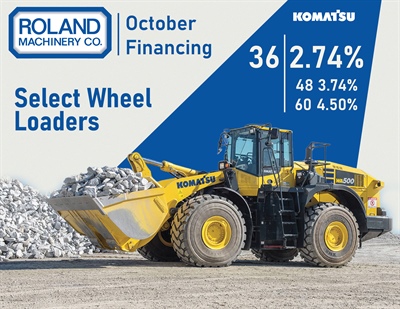 Select Wheel Loader Financing October