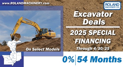 April Excavator Financing