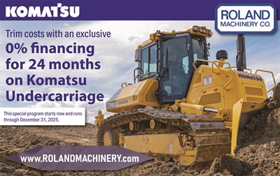 Komatsu Undercarriage 0% Financing for 24 months